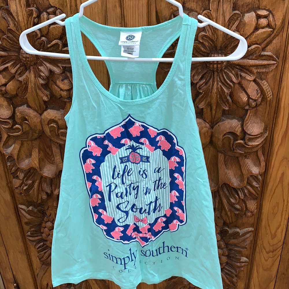 EUC Simply Southern XS tank top